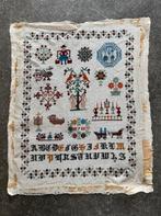 Borduurwerk merklap, Ophalen of Verzenden, Zo goed als nieuw, Handborduren, Overige typen