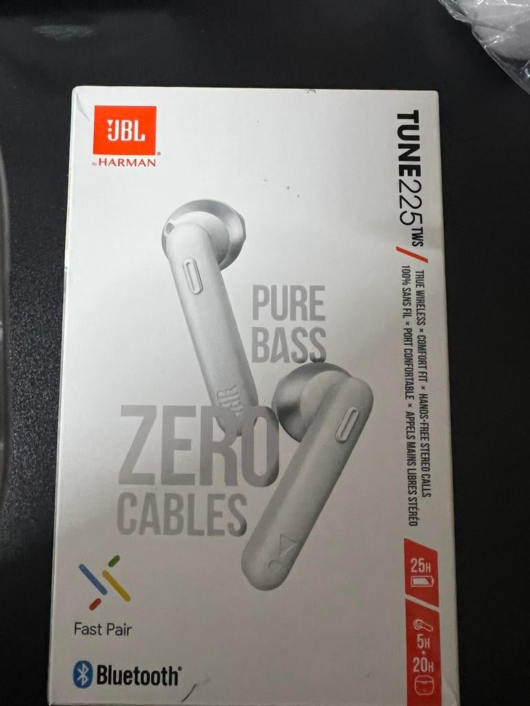 Nieuwe JBL Tune 225TWS draadloze oordopjes, Audio, Tv en Foto, Koptelefoons, Ophalen of Verzenden, Zo goed als nieuw, Overige merken