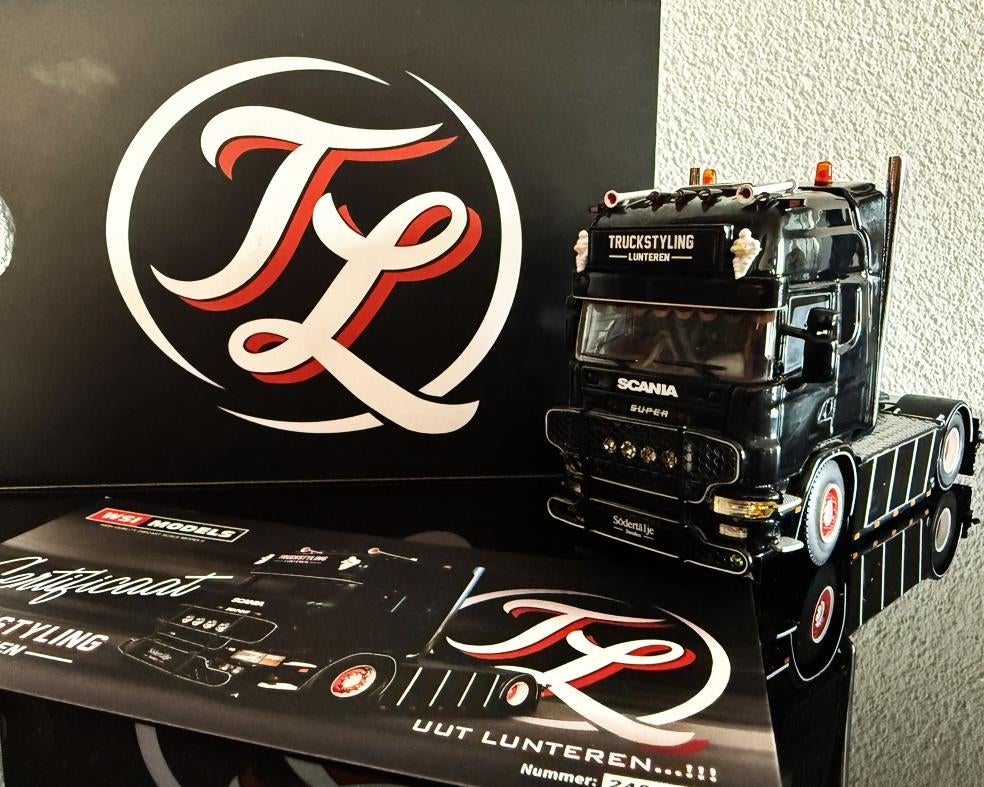 WSI Scania R4 Topline 4x2 "Truckstyling Lunteren" 1:50, Hobby en Vrije tijd, Modelauto's | 1:50, Verzenden, Nieuw, Bus of Vrachtwagen