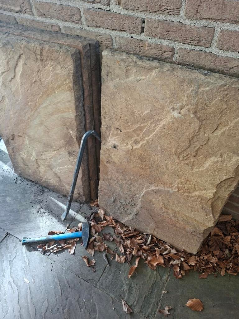 Gratis natuursteen terrastegels, Tuin en Terras, Gebruikt, Ophalen of Verzenden, Terrastegels, Natuursteen