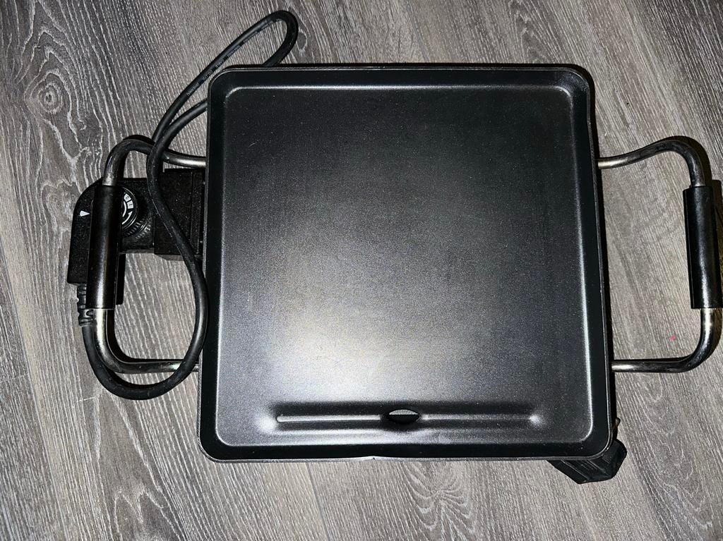 Teppanyaki plaatje 2-persoons 27 cm x 27 cm, Ophalen of Verzenden, Gebruikt, Tafelgrill