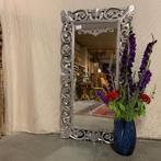 Barok Spiegel – houten lijst zilver - 150 x 80 cm- TTM Wonen
