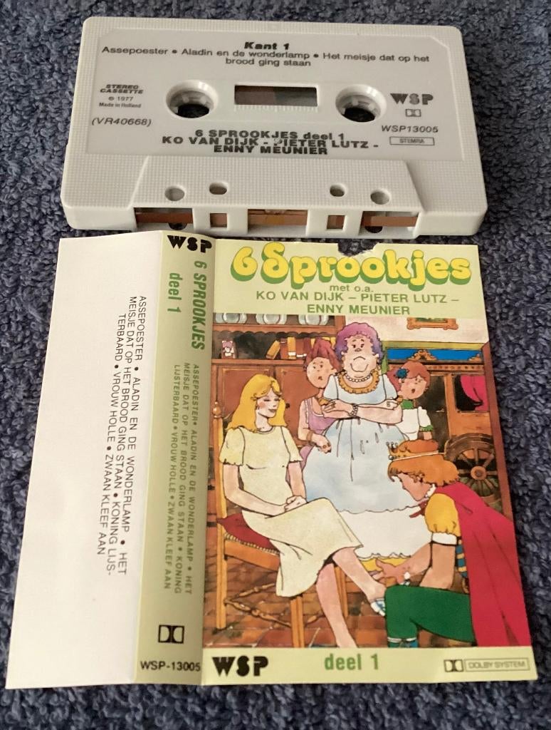6 Sprookjes Deel 1 MC, Cd's en Dvd's, Cassettebandjes, Gebruikt, Kinderen en Jeugd, 1 bandje, Ophalen of Verzenden