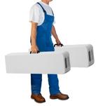 2x Bierbank picknickbank wit kunststof GRATIS BEZORGD!, Overige, Verzenden, Nieuw, Nvt