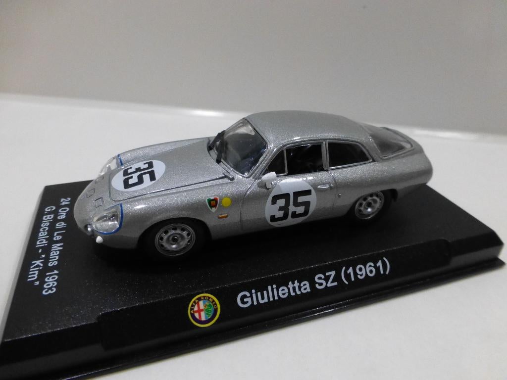 Altaya Alfa Romeo Giulietta SZ 1961 24 Ore Di Le Mans 1963, Ophalen of Verzenden, Zo goed als nieuw, Auto, Overige merken