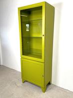 Vintage doktersvitrine, groen gerestyled, Ophalen, Pl, Vintage, 50 tot 100 cm
