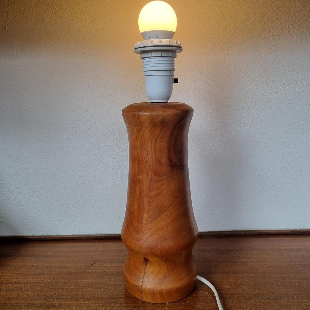 Massieve lampenvoet, teak, 25 cm, jaren '60, uit Zweden, Ophalen of Verzenden, Huis en Inrichting