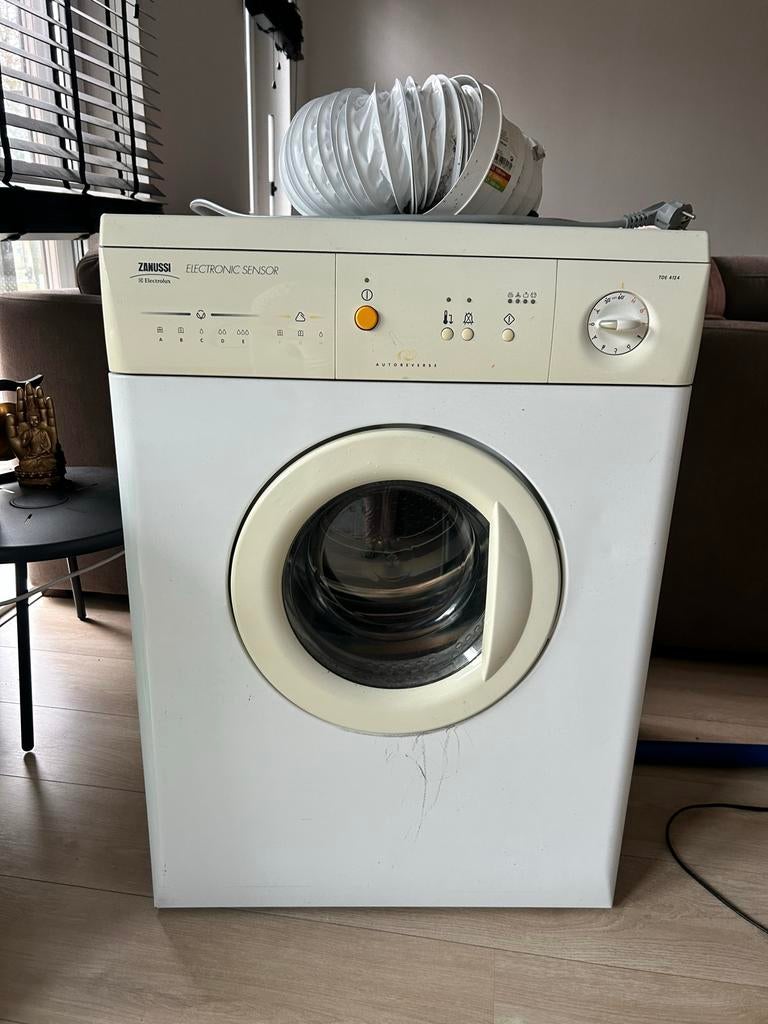 Zanussi TDE 4124 Luchtafvoerdroger, Witgoed en Apparatuur, Wasdrogers, Ophalen, 6 tot 8 kg, Gebruikt, Luchtafvoer