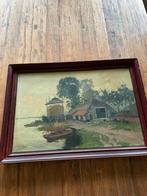 Oud Hollands Landschap Schilderij, Antiek en Kunst, Kunst | Schilderijen | Klassiek, Ophalen of Verzenden