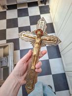 Messing kruis met Jezus, Ophalen of Verzenden