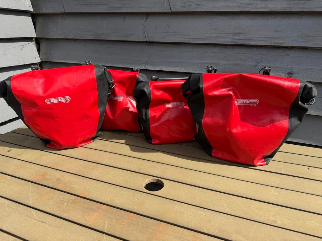 Ortlieb Front en Back Roller City fietstassen (set van 4), Fietsen en Brommers, Fietsaccessoires | Fietstassen, Ophalen, Gebruikt