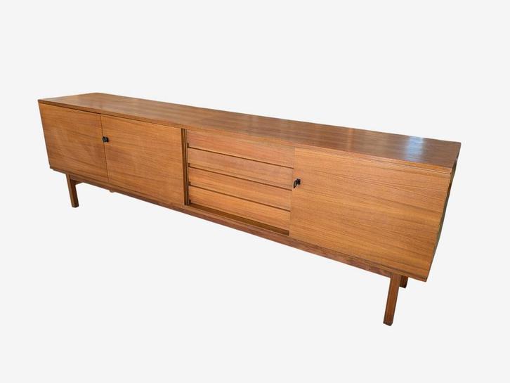 Zeldzaam vintage dressoir sideboard van Bartels SALE €1095, Huis en Inrichting, Kasten | Dressoirs, 200 cm of meer, 25 tot 50 cm
