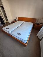 Gratis 2 persoons bed, Ophalen, Kersenhout, modern strak, Gebruikt, Overige kleuren