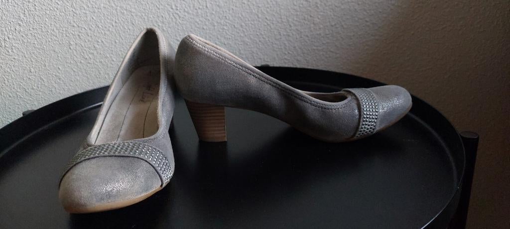 Soft Line pumps mt 37 grijs/zilver/taupe, weinig gedragen, Kleding | Dames, Schoenen, Ophalen of Verzenden