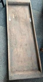 Oude zware houten Trog, bak landelijke Stijl, 120 cm, Ophalen, Zo goed als nieuw