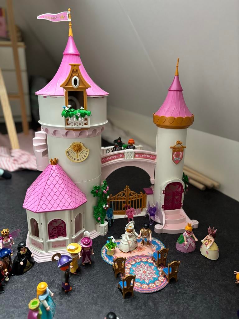 Playmobil prinsessen kasteel met veel accessoires, Ophalen, Gebruikt, Complete set