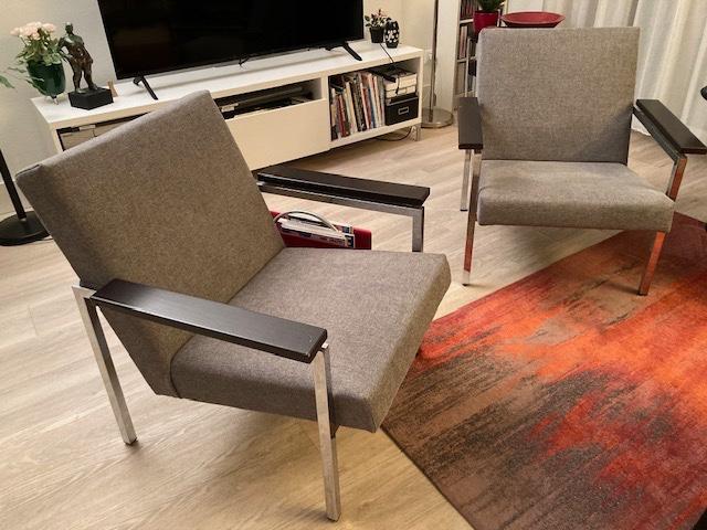 Vintage Gijs van der Sluis Fauteuil, Ophalen, 75 tot 100 cm, Zo goed als nieuw, Stof