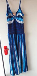 Hele mooie gebreide jurk met vestje, Overige typen, Granny purl, Blauw, Ophalen of Verzenden