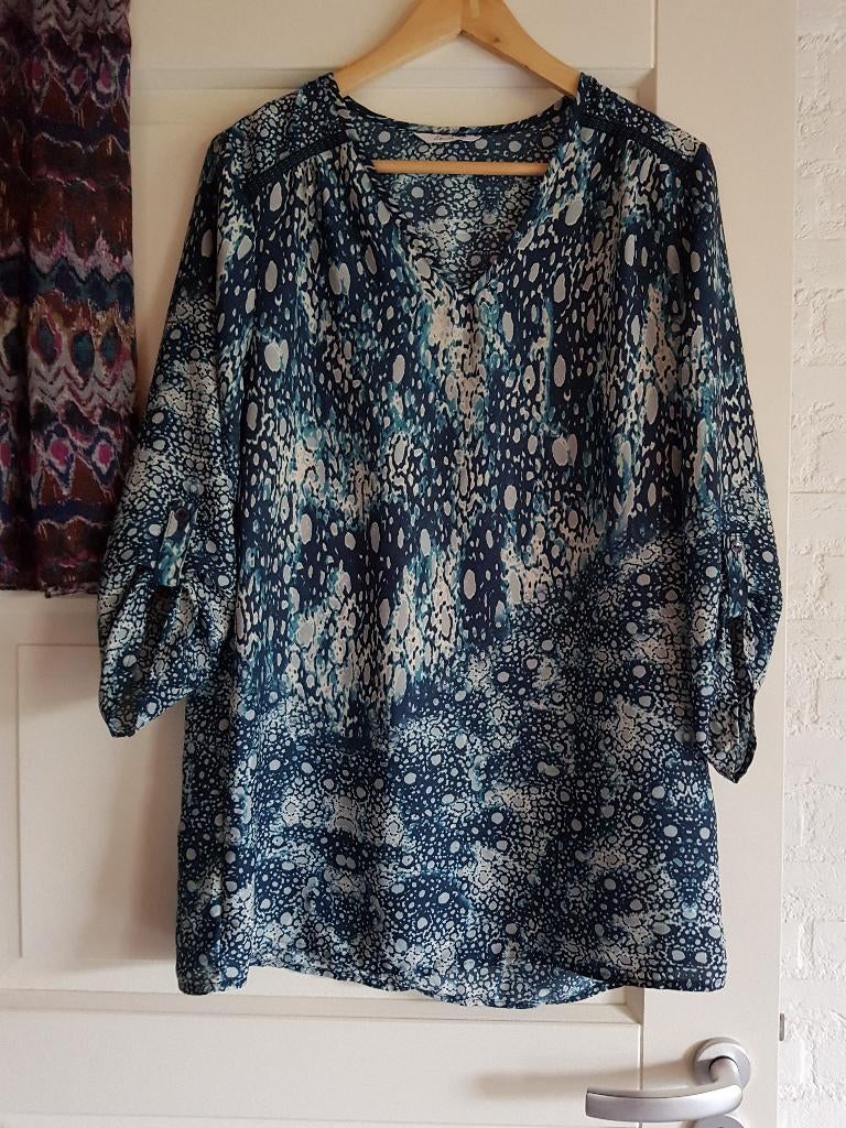 Dames Tuniek Miss Etam, Maat 38/40 (M), Blauw, Ophalen of Verzenden, Zo goed als nieuw