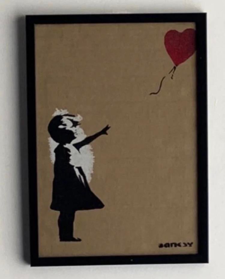 BANKSY : werk beperkt tot 50 exemplaren. ingelijst verkocht, Antiek en Kunst, Ophalen of Verzenden