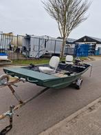 Tekoop visboot aluminium platbodem, Watersport en Boten, Aluminium, Ophalen of Verzenden, 3 tot 6 meter, Buitenboordmotor
