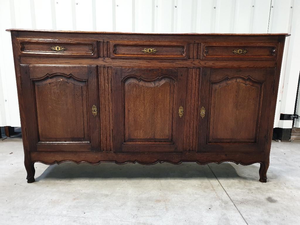 Prachtige Antieke dressoir Queen Ann meer dan 100 jaar oud., Ophalen, Gebruikt, Met deur(en), 150 tot 200 cm