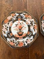 2 Saji Fine China Japan Vintage Borden - 8-kantig, Ophalen of Verzenden
