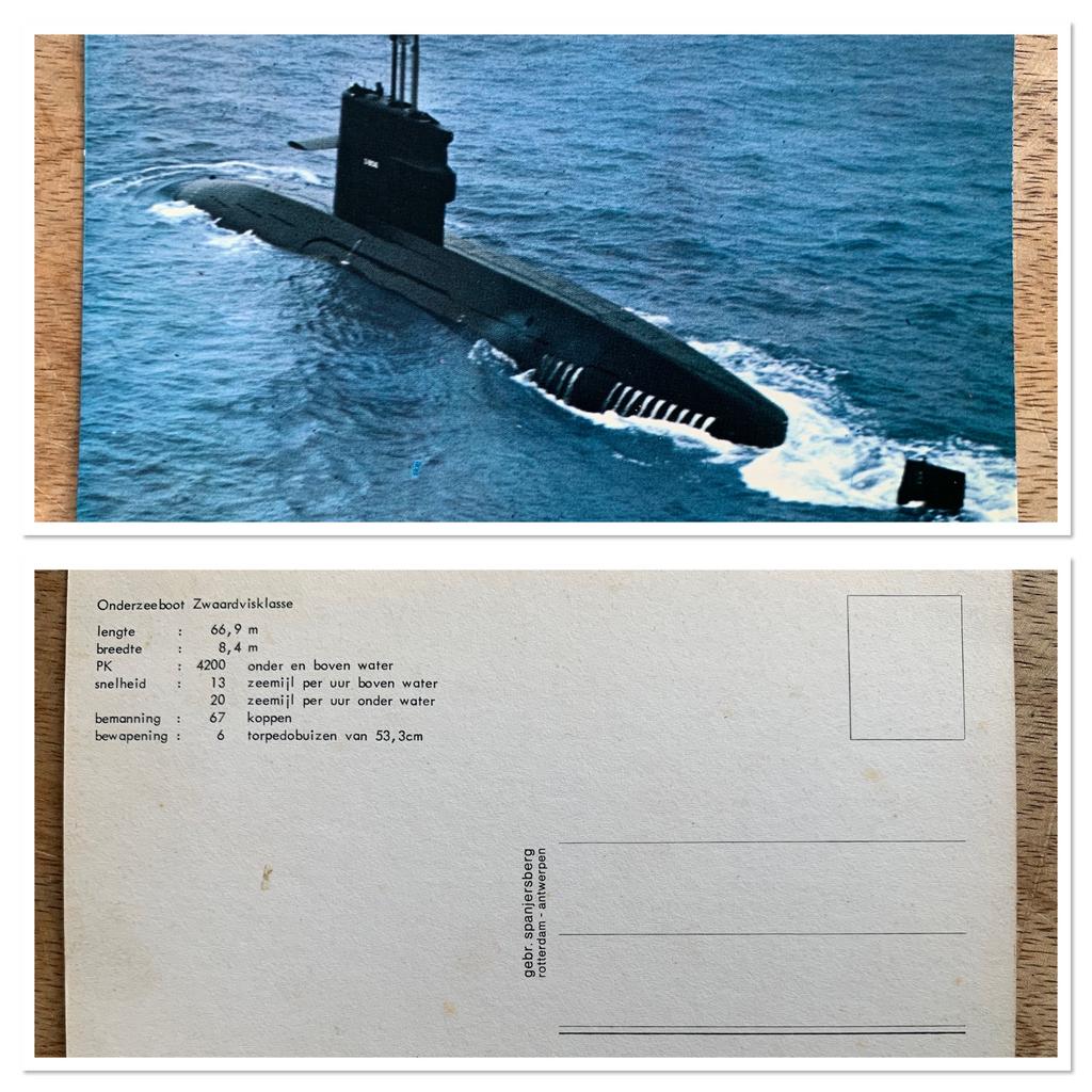 OnderZeeBoot ZwaarVisKlasse Ansichtkaart, Ophalen of Verzenden