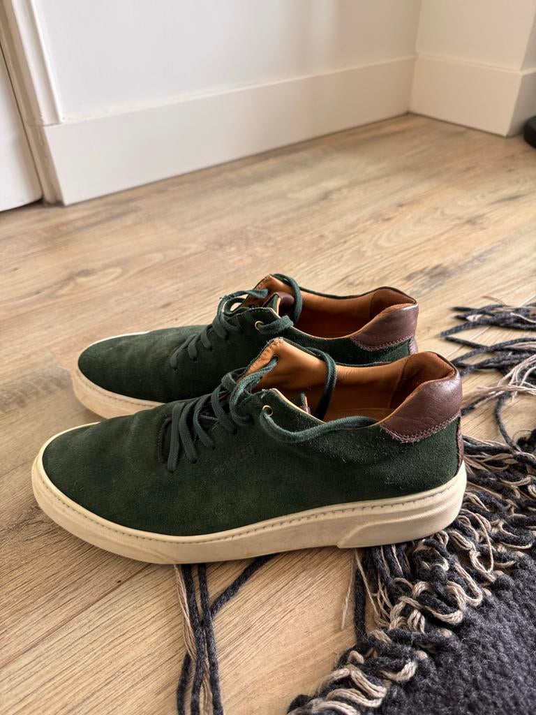 Groene suède sneakers van Parbleu, Overige kleuren, Ophalen of Verzenden, Sneakers of Gympen, Gedragen