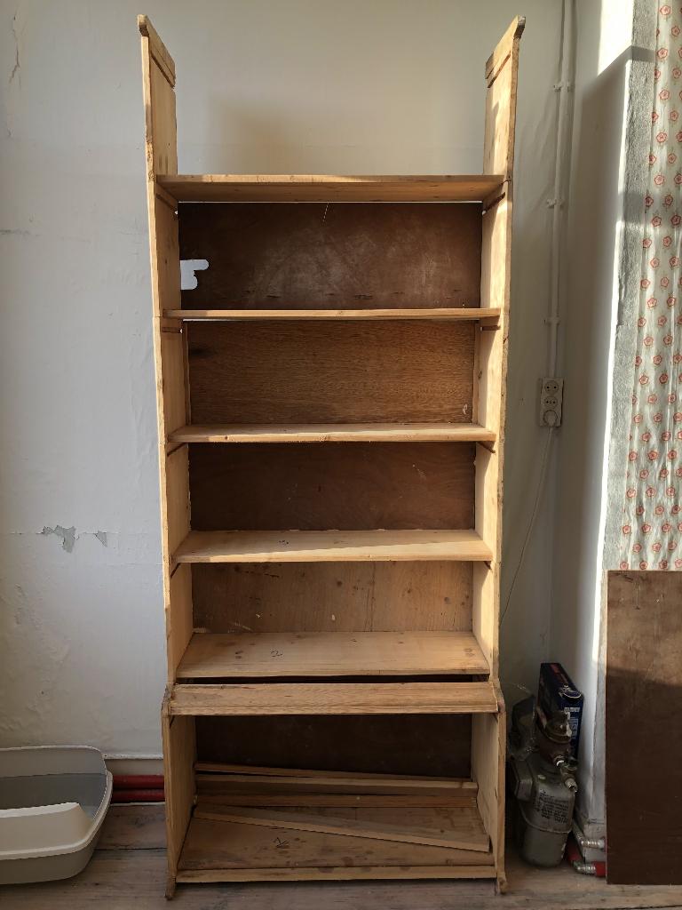 Gratis houten kast, Huis en Inrichting, Kasten | Boekenkasten, Ophalen, Gebruikt, 25 tot 50 cm, 50 tot 100 cm