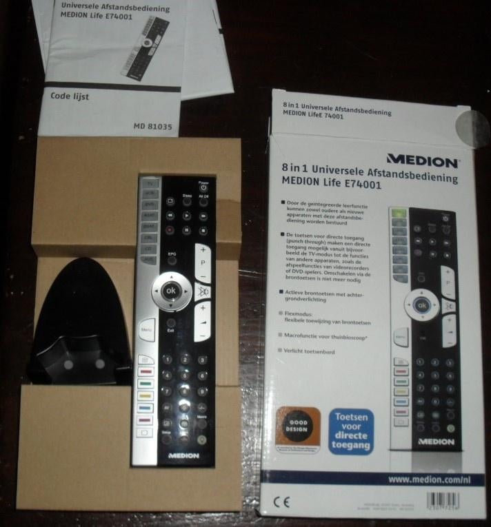 MEDION - 8 IN 1 UNIVERSELE AFSTANDSBEDIENING - NIEUW!!, Ophalen of Verzenden, Nieuw, Universeel