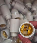 Restpartij verloopfitting GU10 naar E27 fitting converter, Ophalen of Verzenden, Nieuw