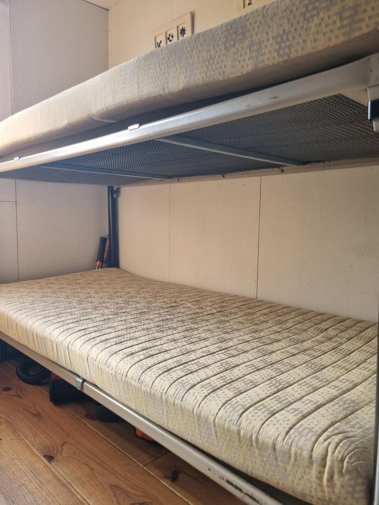 Stapelbed, Huis en Inrichting, Slaapkamer | Stapelbedden en Hoogslapers, Ophalen, Gebruikt, Tweepersoons, Overige maten