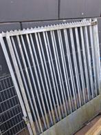 Dubbele gegalvaniseerde poort doorgang 393cm., Ophalen, IJzer, Spijlenhekwerk