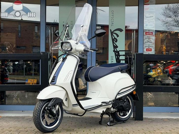Nieuwe Vespa Sprint Bianco Innocente, Boatstyle 0KM, Fietsen en Brommers, Scooters | Vespa, Nieuw, Overige modellen, Maximaal 45 km/u