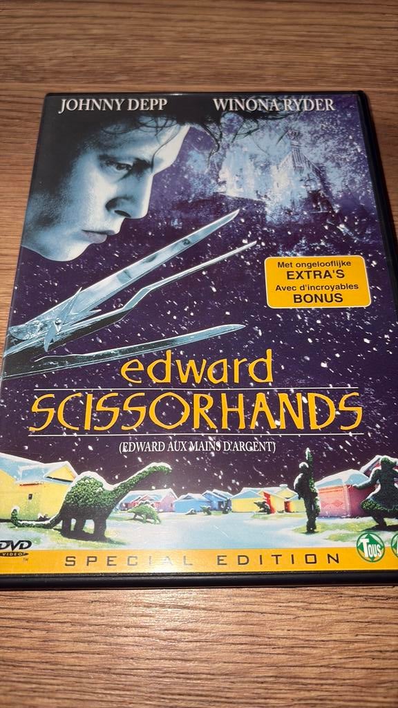 Edward Scissorhands van Tim Burton met Johnny Depp., Vanaf 16 jaar, Ophalen of Verzenden, Zo goed als nieuw