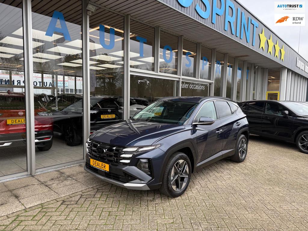 Hyundai Tucson 1.6 T-GDI MHEV Comfort 161PK / NAVIGATIE / EL, Adaptive Cruise Control, Stof, Gebruikt, Zwart