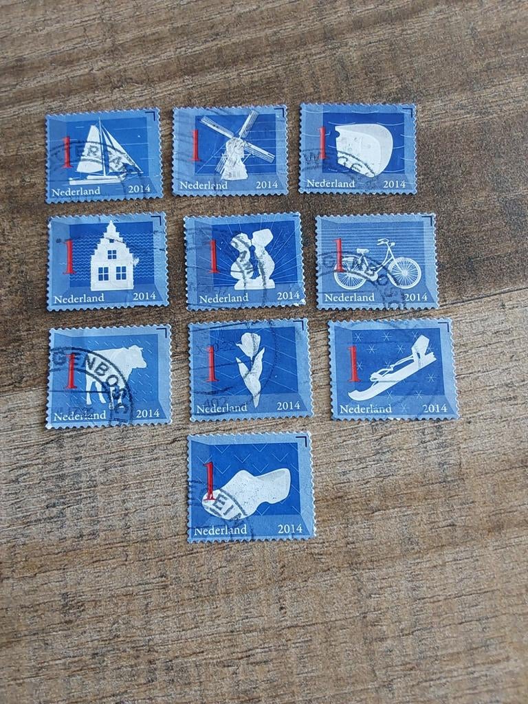 Nvph 3140-3149 Nederlandse Iconen. Compleet. ( gest), Postzegels en Munten, Postzegels | Nederland, Ophalen of Verzenden