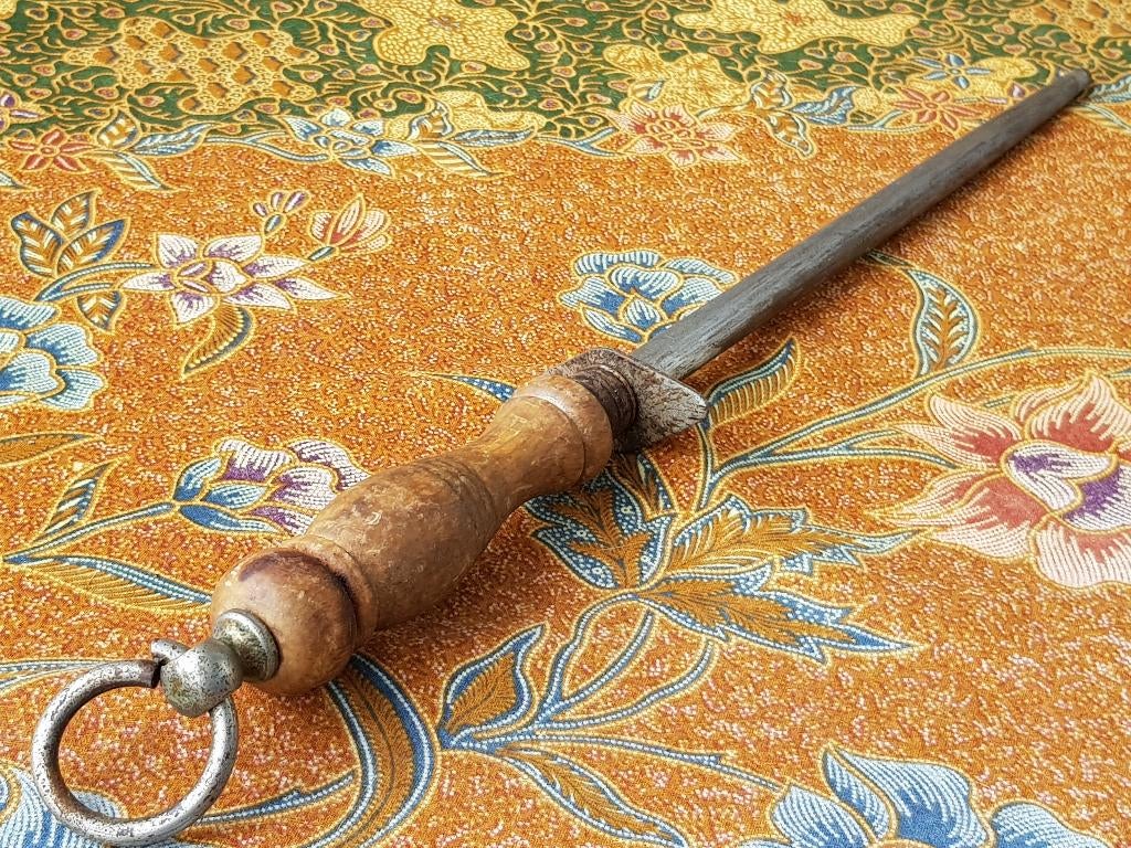 Mooie grote originele antieke wetstaal uit Duitsland 42,3 cm, Ophalen of Verzenden