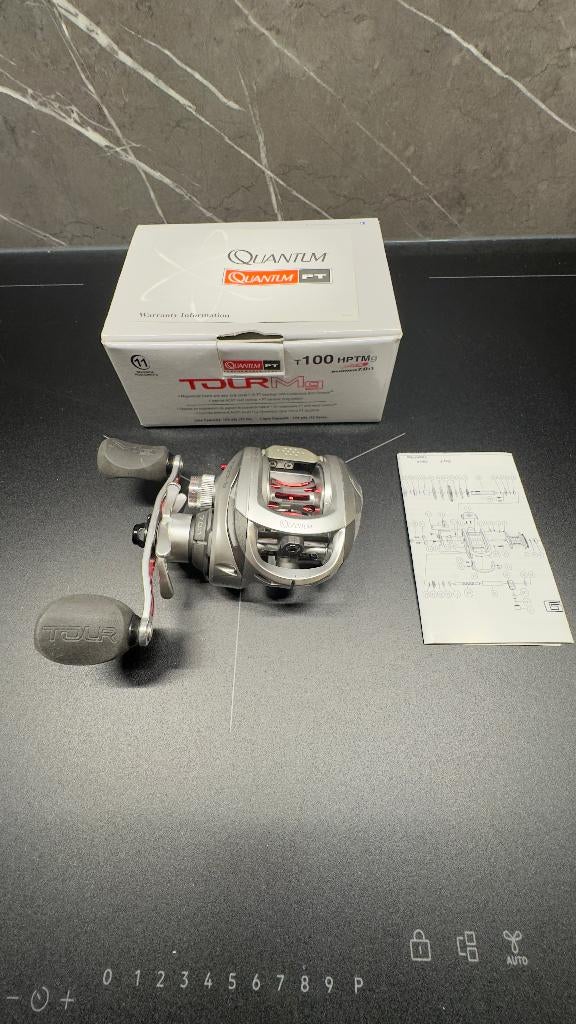 Quantum Tour PT 100Mg HPTMG Flip Casting Reel, Watersport en Boten, Hengelsport | Roofvissen, Ophalen of Verzenden, Gebruikt, Molen