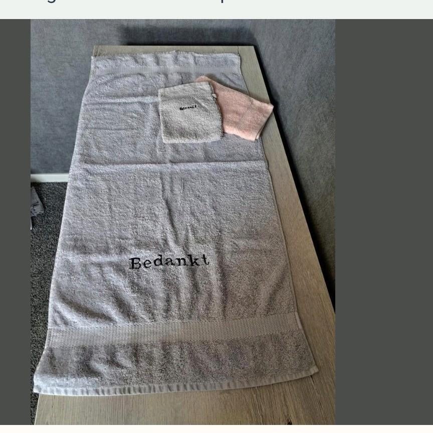Badhandoek/gastendoekje/washandje, Hobby en Vrije tijd, Borduren en Borduurmachines, Ophalen of Verzenden, Nieuw, Machineborduren