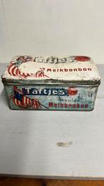 Antiek blik Taftjes Melkbonbon blik, Ophalen of Verzenden, Gebruikt, Overige
