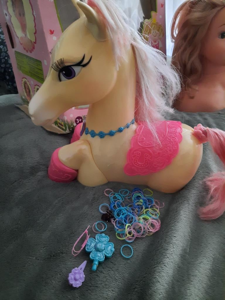 Kap hoofd paard barbie, Ophalen of Verzenden