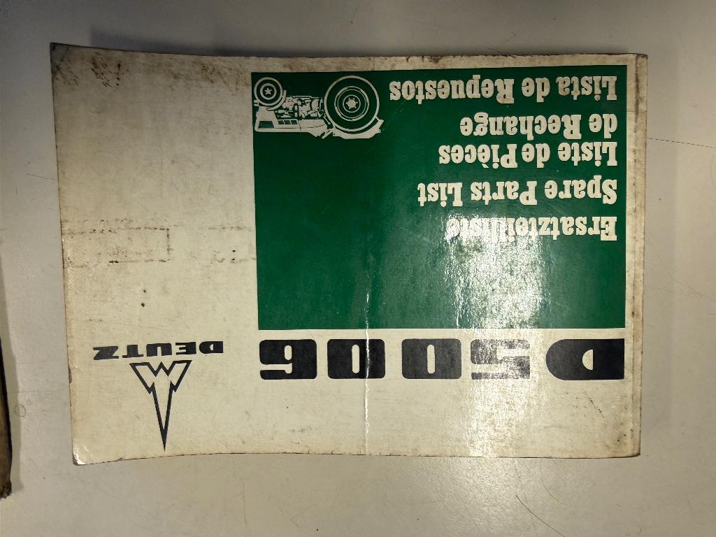 Onderdelen catalogus voor deutz 5006, Ophalen of Verzenden