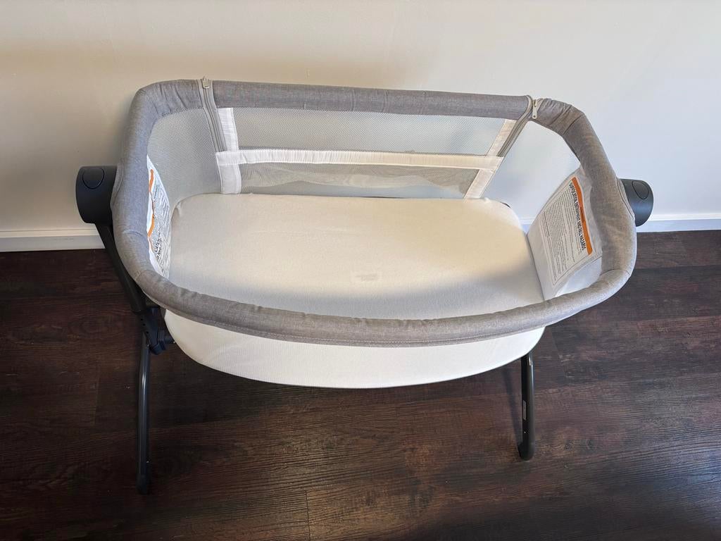 Co-sleeper met beddengoed, verstelbaar, zo goed als nieuw, Ophalen, Zo goed als nieuw, Wieg