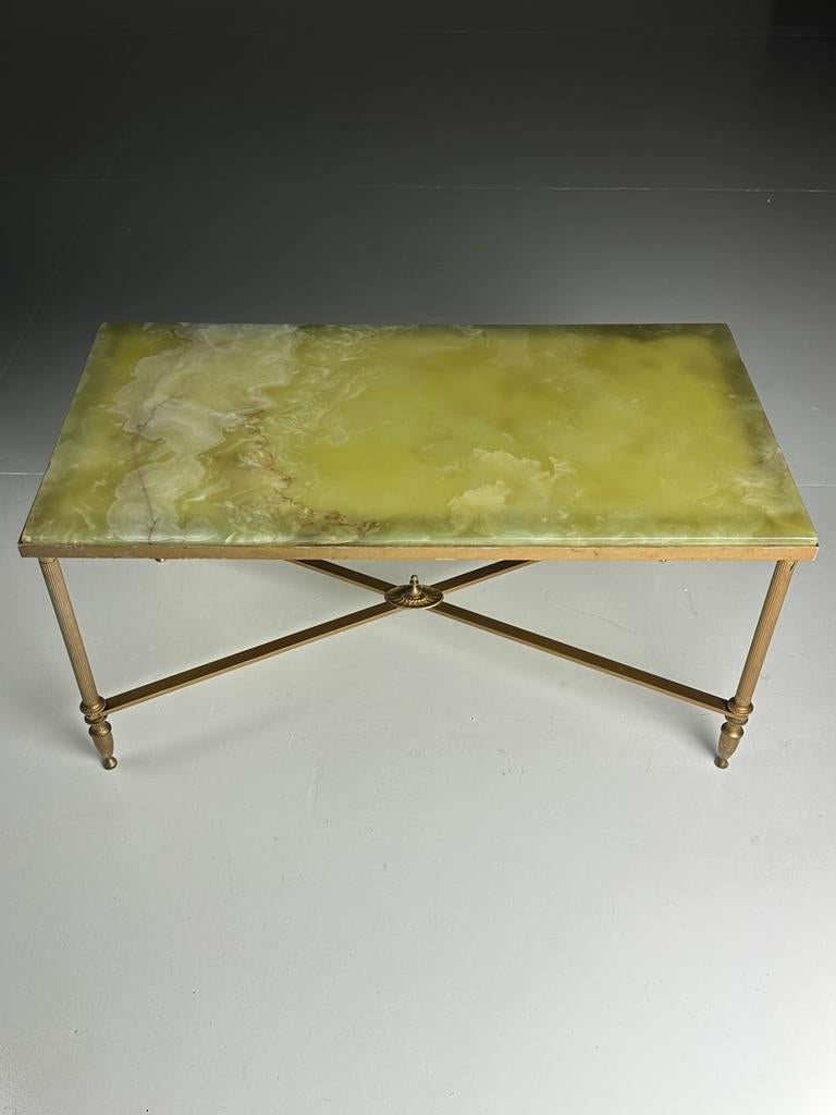 Onyx Salontafel – Italiaans Mid Century Design, Huis en Inrichting, 100 tot 150 cm, Zo goed als nieuw, Minder dan 50 cm, Rechthoekig