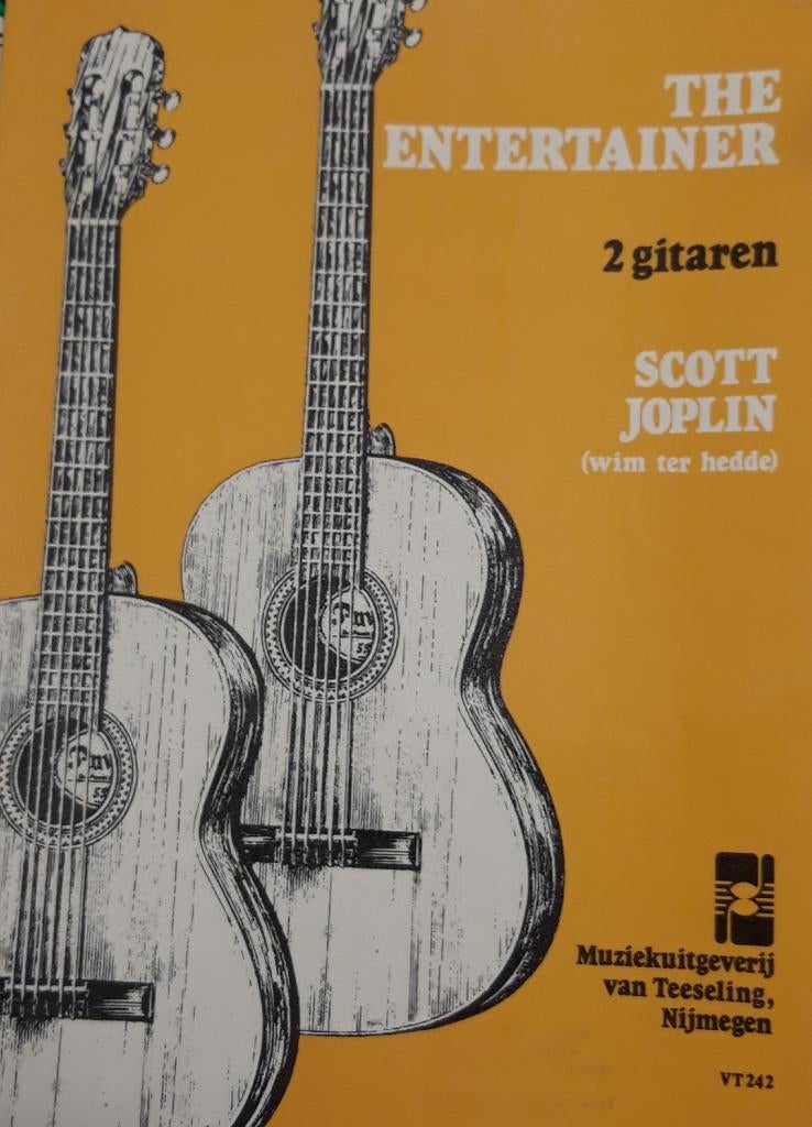 Bladmuziek gitaar Scot Joplin The entertainer Maple Leaf Rag