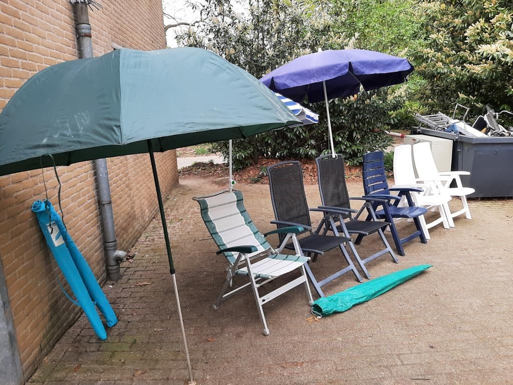 Diverse verstelbare tuinstoelen, Ophalen