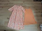 Leuke fleurige lange jurk met onderjurk mt 42, Kleding | Dames, Part Two, Maat 42/44 (L), Oranje, Ophalen of Verzenden