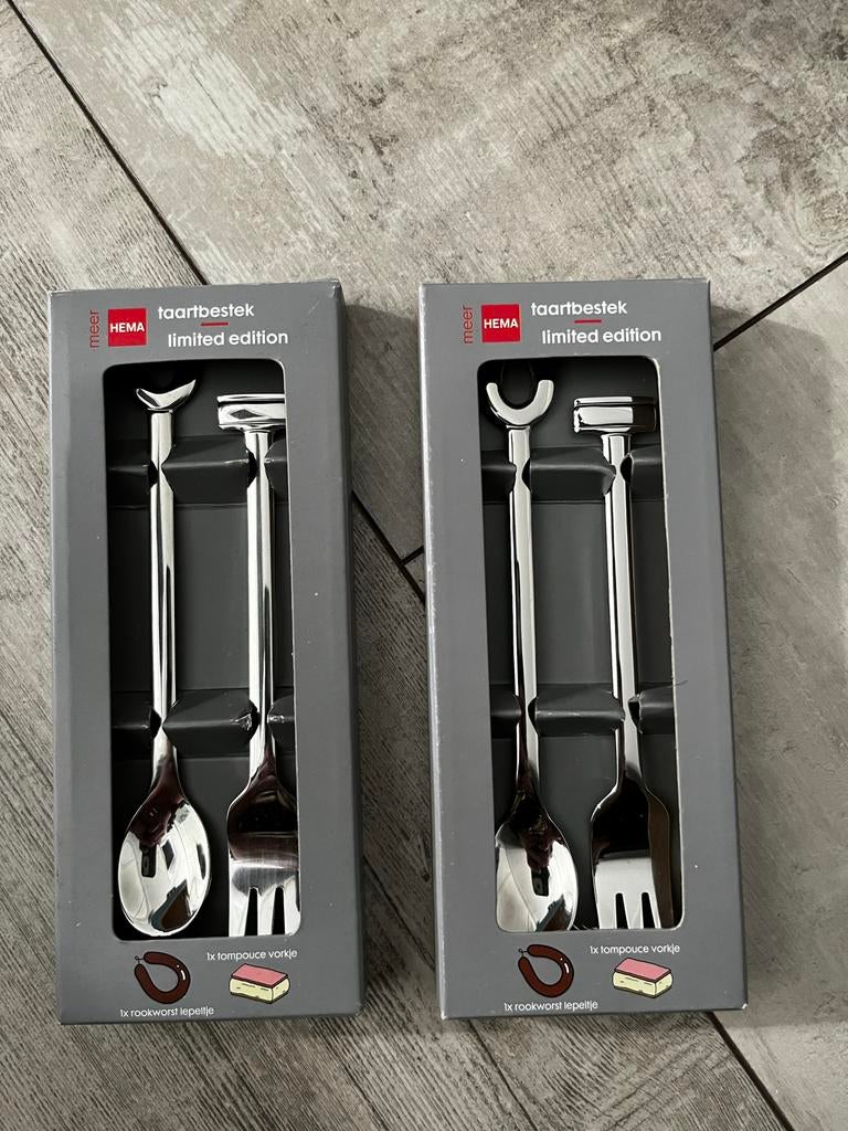 Hema Taartbestek Limited Edition - Nieuw in verpakking, Ophalen of Verzenden, Nieuw, Rvs of Chroom, Los bestek